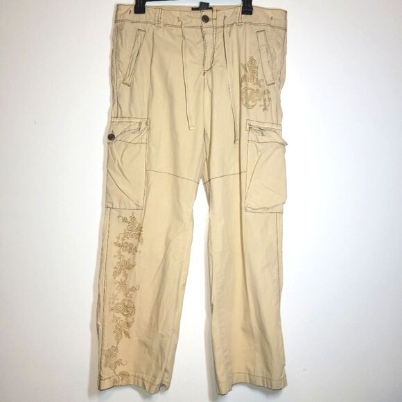 Ralph Lauren Vintage Y2K Khaki Cargo Pants 31 - Picture 1 of 11